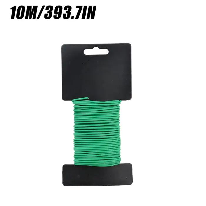 Fil de jardinage vert réutilisable 50/10M – Fil souple pour plantes, attache flexible pour jardin do