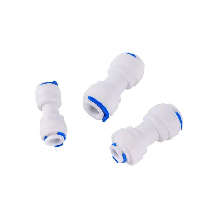 Raccord rapide à osmose inverse 1/4 3/8, raccord de tuyau en T, connecteur en Y, coudé égal à 2 voie