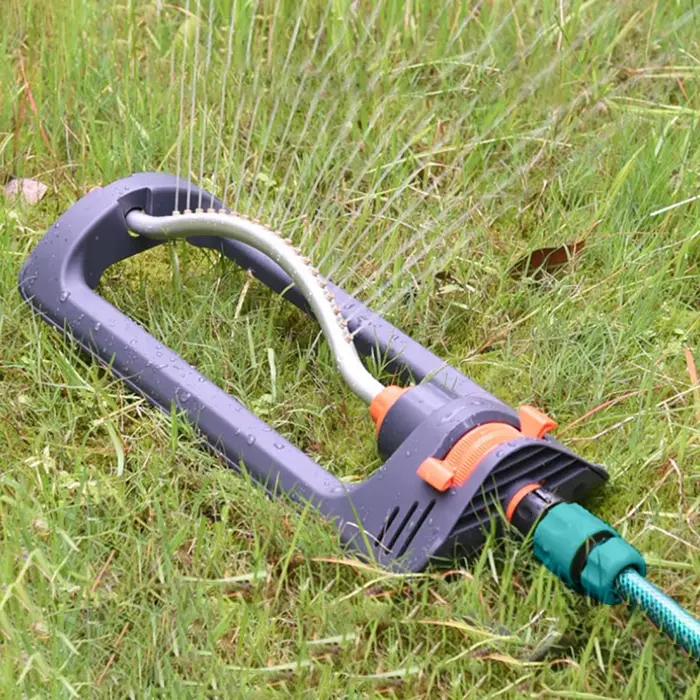 Arroseur de jardin oscillant, pulvérisateur d'eau à 4 Modes, buses à 19 trous avec connecteur 3/4 po
