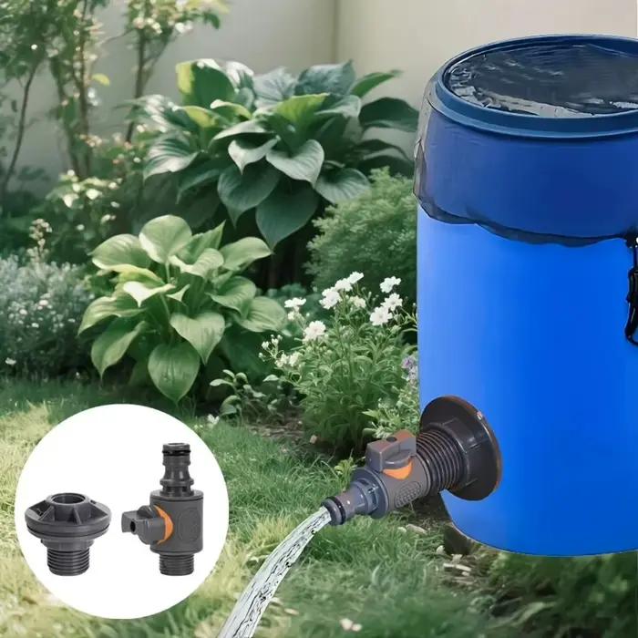 Connecteur de réservoir d'eau en PVC avec ruban adhésif 3/4, raccord rapide, vanne droite, outils de