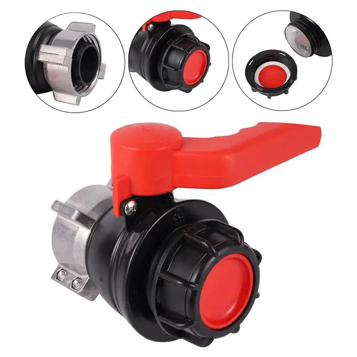 Vanne à bille à filetage grossier 62/75/ 80mm, adaptateur de beurre de réservoir IBC, Valve de décha