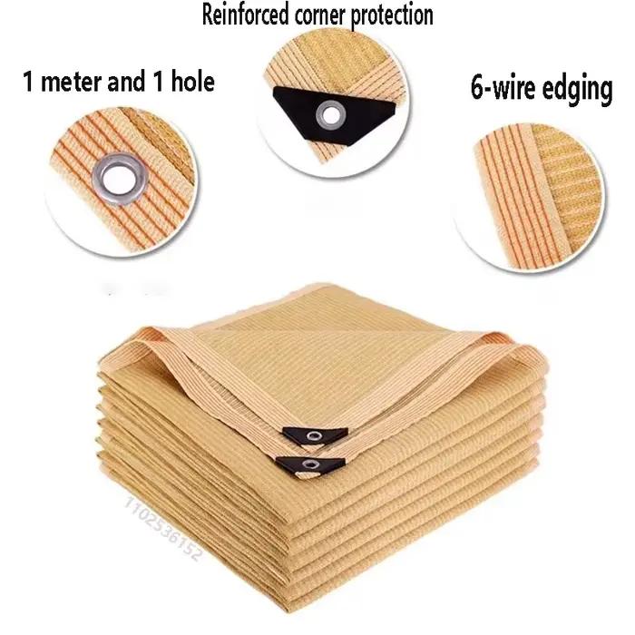 Filet d'ombrage en HDPE pour jardin, protection UV, serre extérieure, pare-soleil, pare-soleil de pi