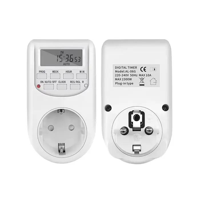 Minuteur numérique programmable EU/US/UK 1785W/2300W à économie d'énergie avec prise 10A/15A pour cu