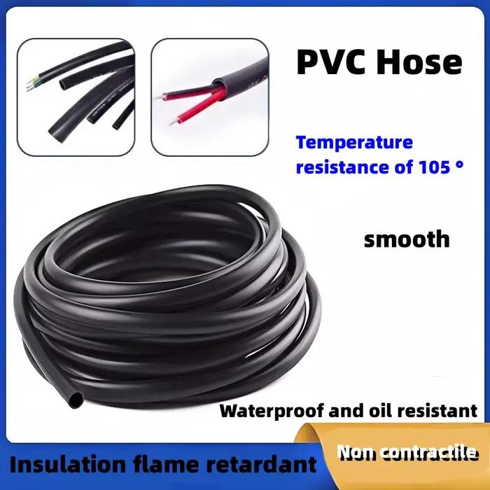 1 M/3 M/5 M TUBE PVC noir gaine PVC Flexible gaine de câble en PVC faisceau de câblage noir automobi