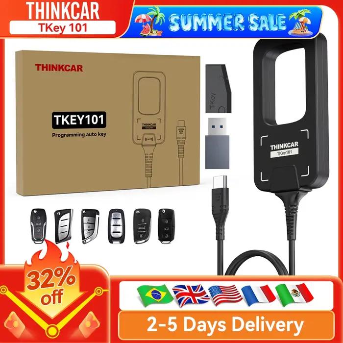 THINKCAR TKey 101 Programmeur de clés de voiture, génération/appairage/lecture et écriture de puces 
