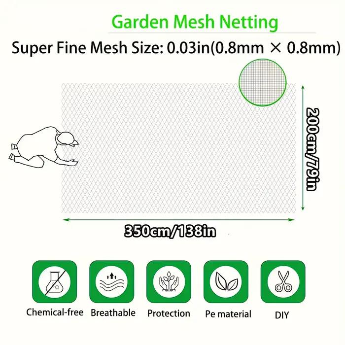 Filet horticole de haute qualité - 60 mailles, disponible en différentes tailles, fabriqué en nylon 