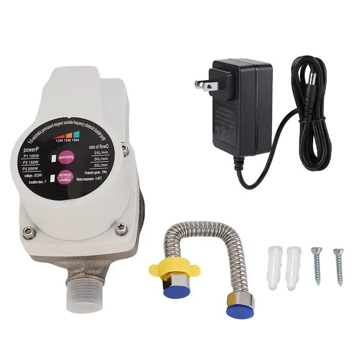 Pompe de surpression d'eau automatique silencieuse, 3 vitesses, moteur sans balais, pompe de surpres