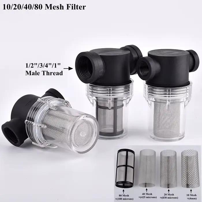 1 / 2 3 / 4 filtre d'arrosage de jardin de 1 pouce filtre d'irrigation Aquarium Aquarium Aquarium ré