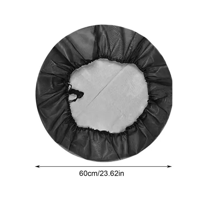 Couverture en filet pour baril de récupération d'eau de pluie avec cordon de serrage réglable, filet