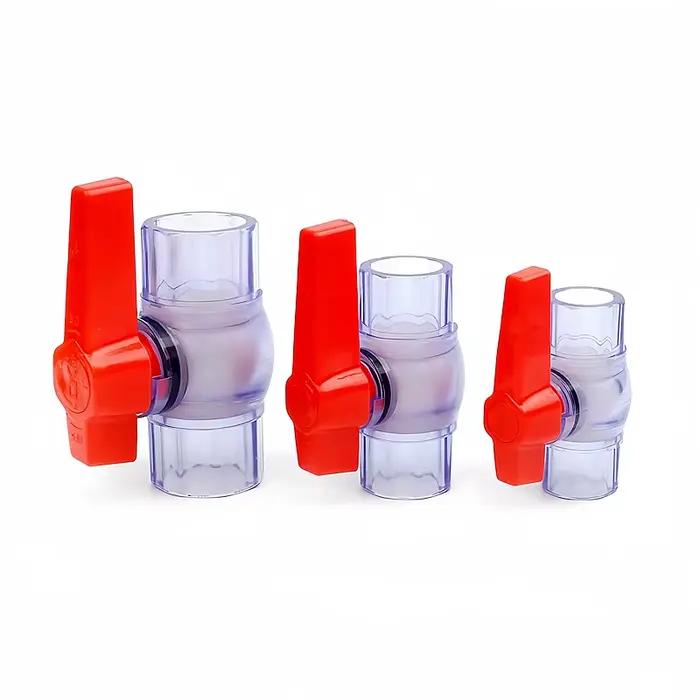 Connecteurs de tuyaux UPVC transparents bleus, 20 ~ 63mm, tuyau de Drainage pour Aquarium, raccords 