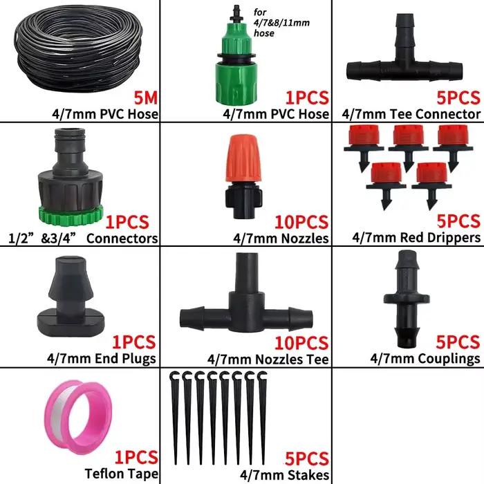 Système d'irrigation, outils de jardin, Kits d'arrosage goutte-à-goutte, tuyau d'arrosage automatiqu