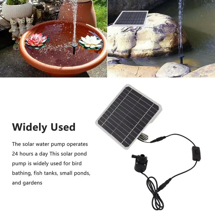 Kit de pompe à eau solaire 50W avec stockage de batterie pour un fonctionnement 24h/24 et 7j/7, débi