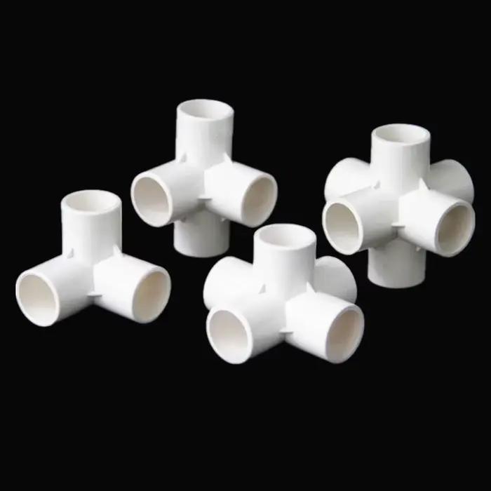 Raccords de tuyauterie en PVC 3/4/5/6 dimensions, diamètre intérieur 20mm, 25mm, 32mm, pour l'irriga
