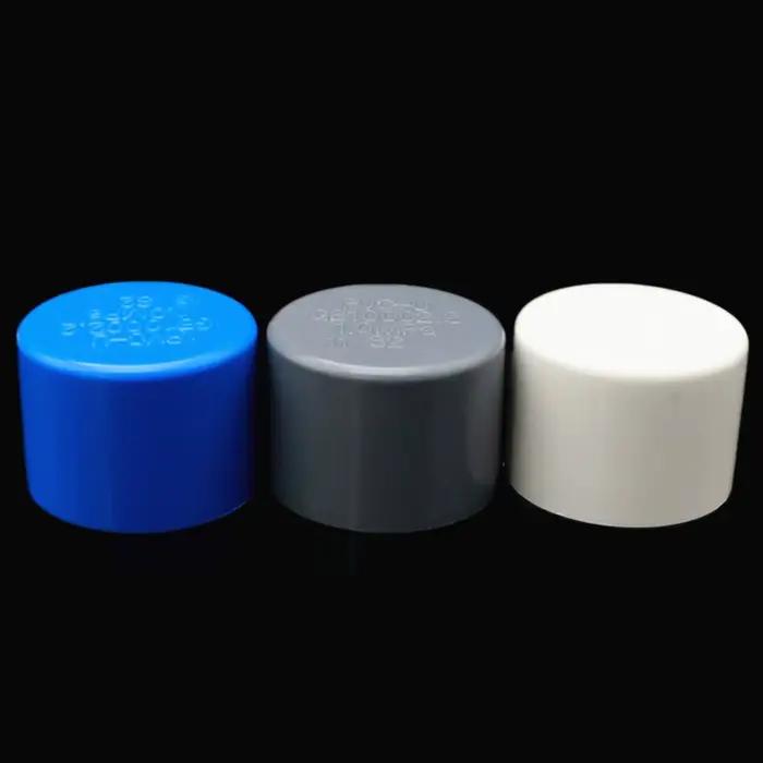 Raccord de tuyau en PVC, bouchon en plastique, suet 20 25 32 40 50 63mm, bouchon de tuyau, sous pelu