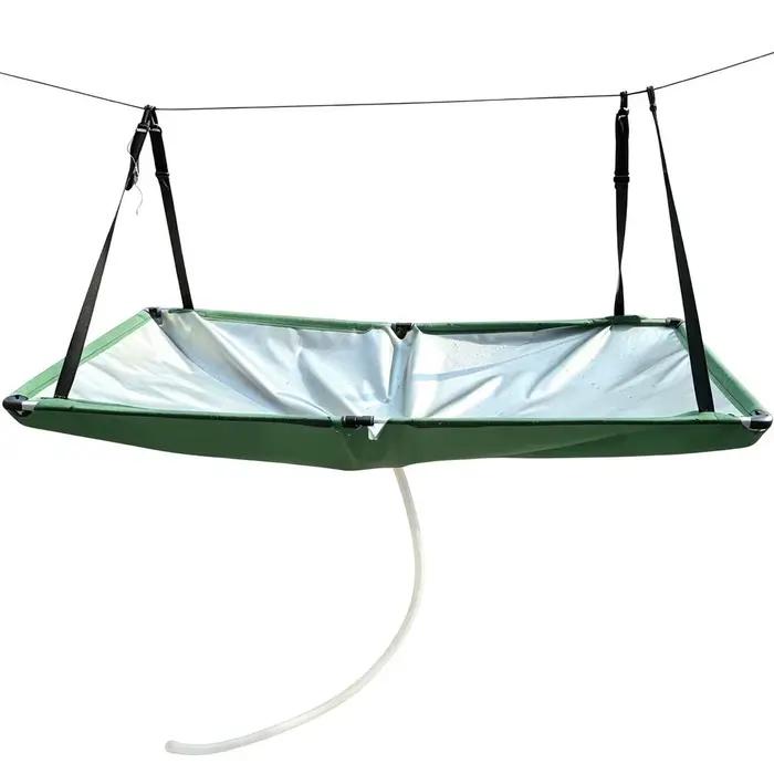 Collecteur d'eau de pluie pour jardin, tissu de récupération d'eau avec tuyau, filtre attrape-pluie 
