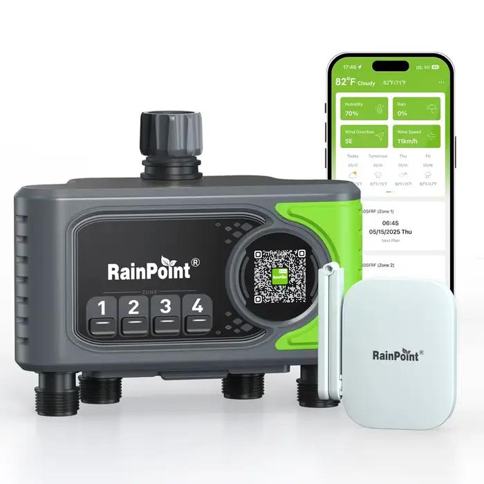 RainPoint 4 Zones WiFi minuterie d'eau automatique minuterie d'irrigation manuelle jardin pelouse pl