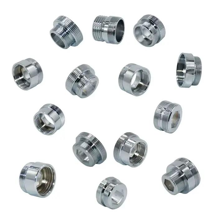 Connecteur fileté argenté 1/2 "/M16/M17/M18/M19/M20/M22/M24/M28/M32, adaptateur en laiton pour robin