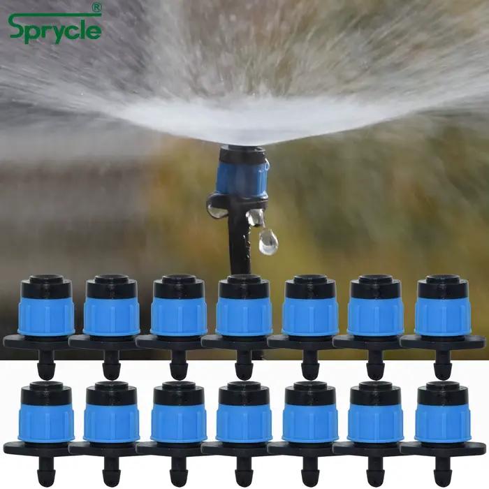 SPRYCLE 20 pièces Micro arroseurs de jardin buse rotative à 360 degrés Mini pulvérisation 4/7mm tuya