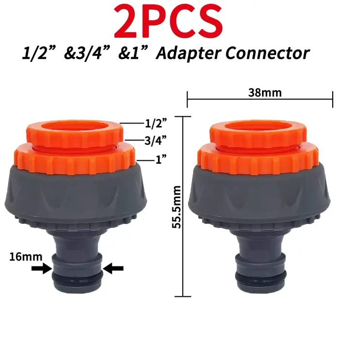 Adaptateurs de robinet de jardin, connecteurs rapides, 1/2 "3/4", séparateurs d'eau d'irrigation gou