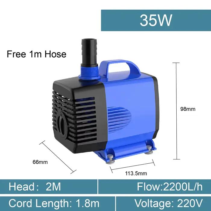 Pompe Submersible Silencieuse 220V pour Aquarium Circulation d'Eau Aspiration Latérale Petit Format 