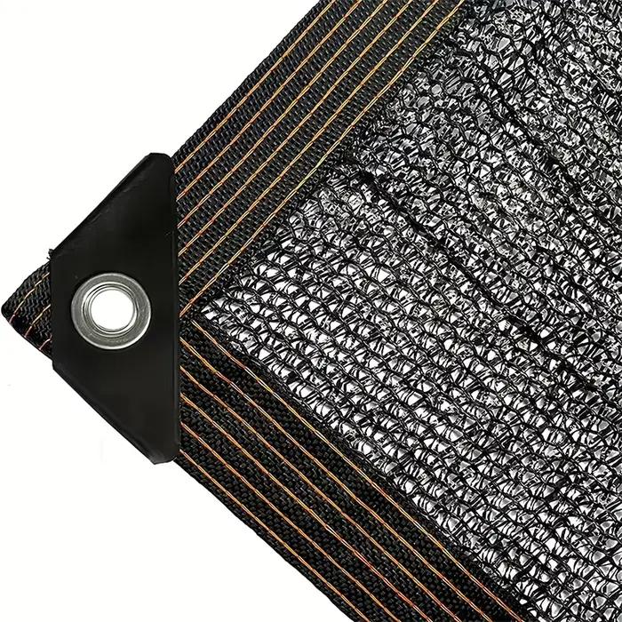 Filet d'ombrage noir 3 ailettes, taux d'ombrage 45%, protection UV, toile pare-soleil pour jardin, p