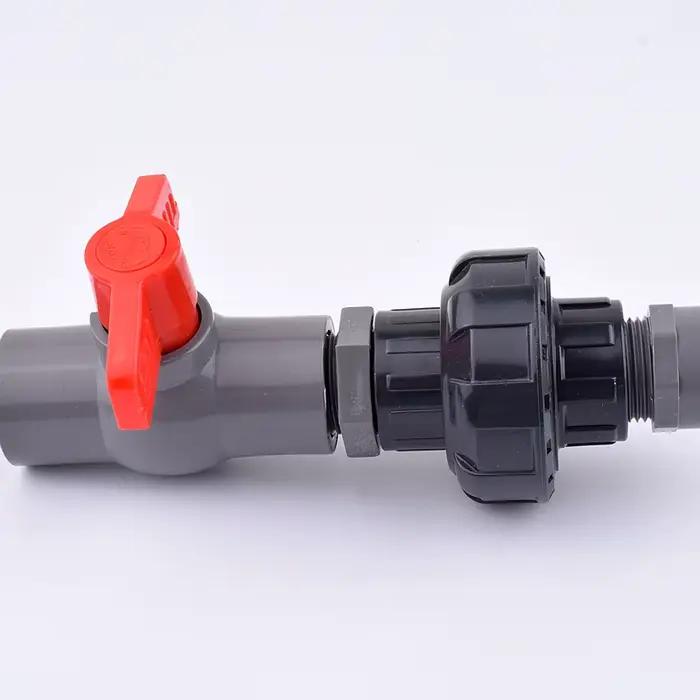 Connecteur de Tuyau d'Eau UPVC à Double Filetage Femelle de 1/2 à 2 Pouces, Raccords Upvc de Haute Q
