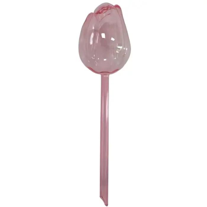 Boules d'arrosage en plastique pour plantes tulipes roses, 5 pièces, conception à sortie étroite pou
