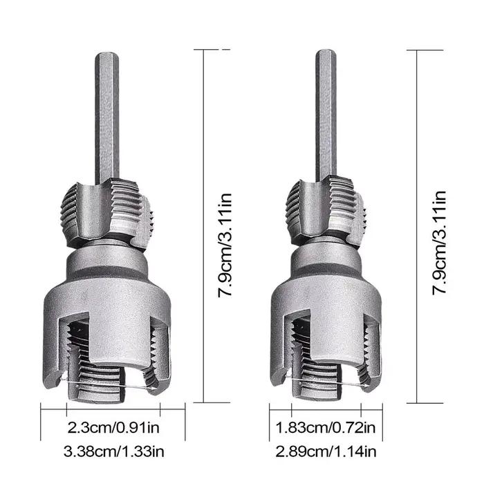 Kit d'enfilage de tuyaux en PVC, 2 pièces, coupe externe 3/4 et 3/4 matrices pour tuyau, perceuse él