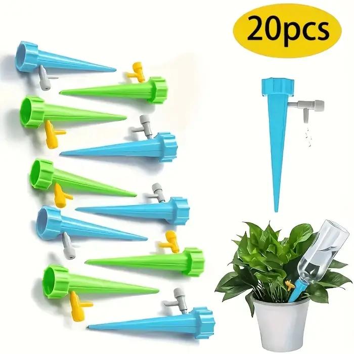 Système d'irrigation goutte-à-goutte automatique, piquet d'arrosage autonome pour plantes, serres et
