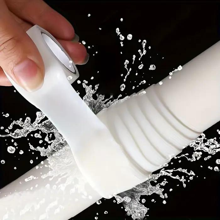 Ruban de réparation de fuites de tuyaux imperméable, ruban en silicone auto-amalgamant, réparation d