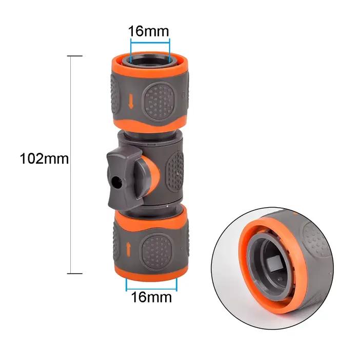 Connecteur rapide pour tuyau d'arrosage, 1/2 ", 3/4", 1 pouce, connecteur d'arrêt, coupleur de pisto