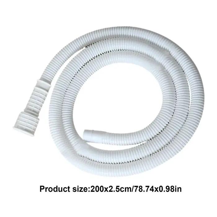 Tuyau de vidange de climatiseur Flexible, 2/3/5m x 2.5cm, avec Clip, adaptateur en caoutchouc découp