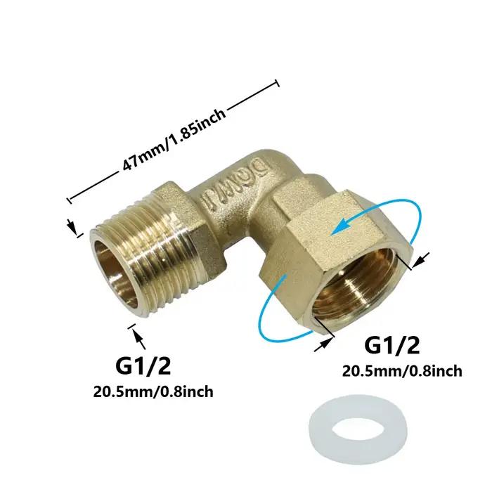 Connecteur de filetage mâle femelle en laiton G1/2 G3/4 G1, raccords de réparation en cuivre, fileta
