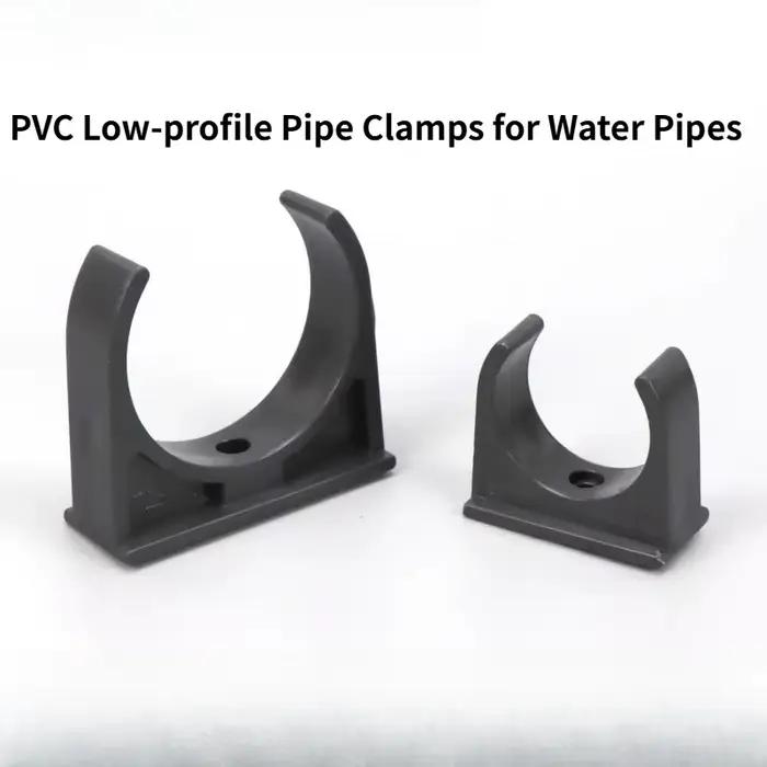 Colliers de serrage pour tuyaux en PVC à profil bas, supports de tuyaux en forme de U et fixations p