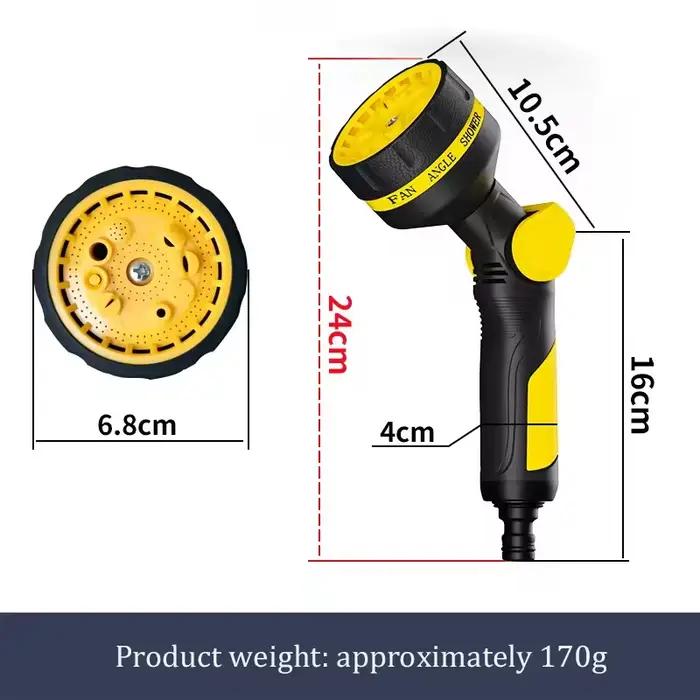 Pistolet de lavage à pression multifonctionnel Portable, 10 Modes d'arrosage de jardin, pistolet à e