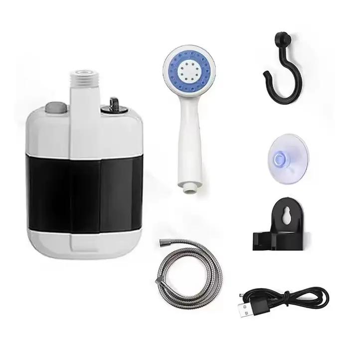 Douche portable rechargeable, pompe submersible électrique, douchette manuelle pour le camping, débi
