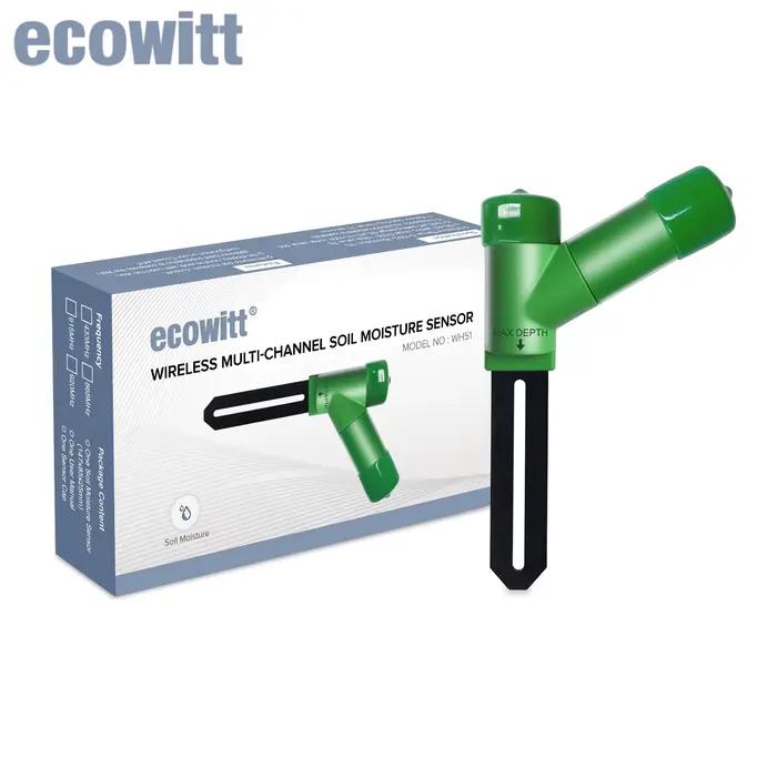 ECOWITT WH51 Testeur d'humidité du sol, testeur de jardin à 16 canaux pour surveiller l'irrigation d