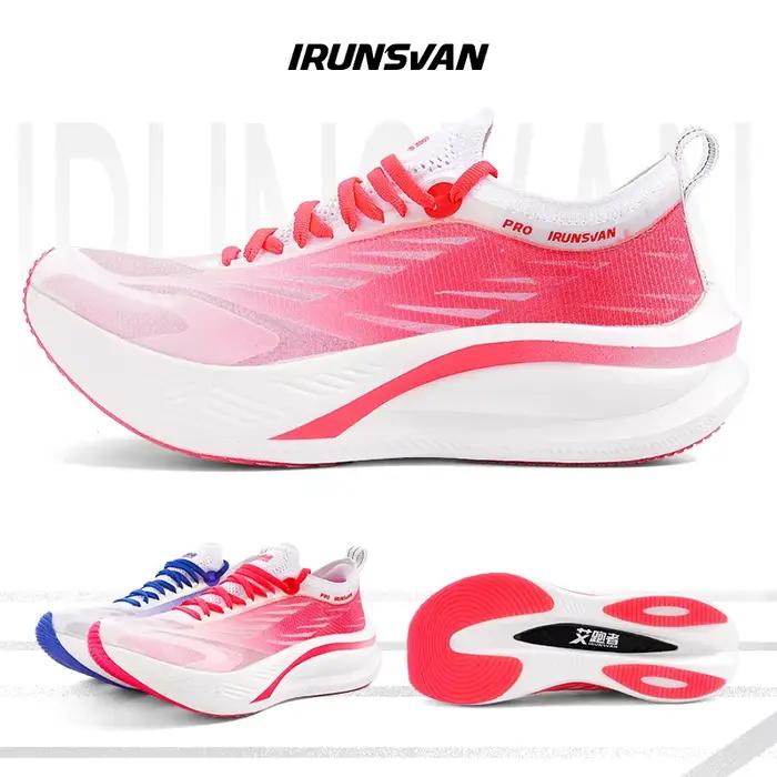 IRUNSVAN – chaussures de course à pied pour hommes et femmes, avec plaque en carbone, légères, résis