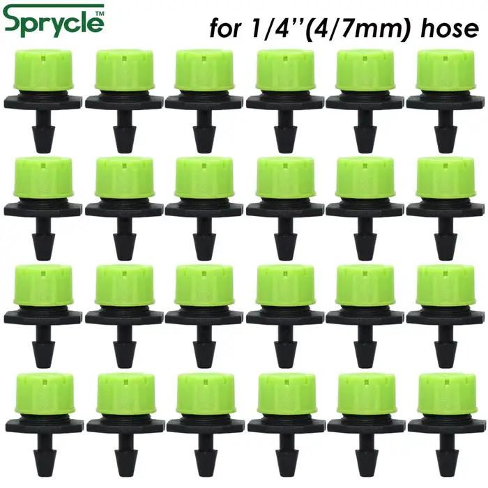 SPRINCLE-Buses d'Arrosage Réglables pour Jardin et Serre, Goutteur Vert, Irrigation Goutte à Goutte,