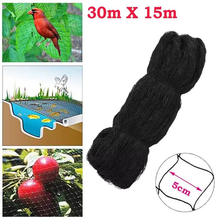Filet anti-oiseaux en nylon pour cultures fruitières, 100 "x 50", pour protéger les arbres des oisea