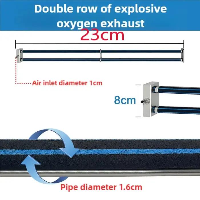 Pompe à oxygène auto-coulante pour sécuritaires de poissons Koi, anneau d'aération à disque d'air, p