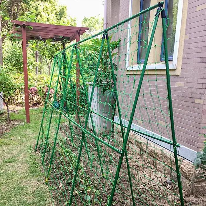 Ensemble de treillis de concombre, cadre en A pour plantes végétales de jardin, Supports de culture 