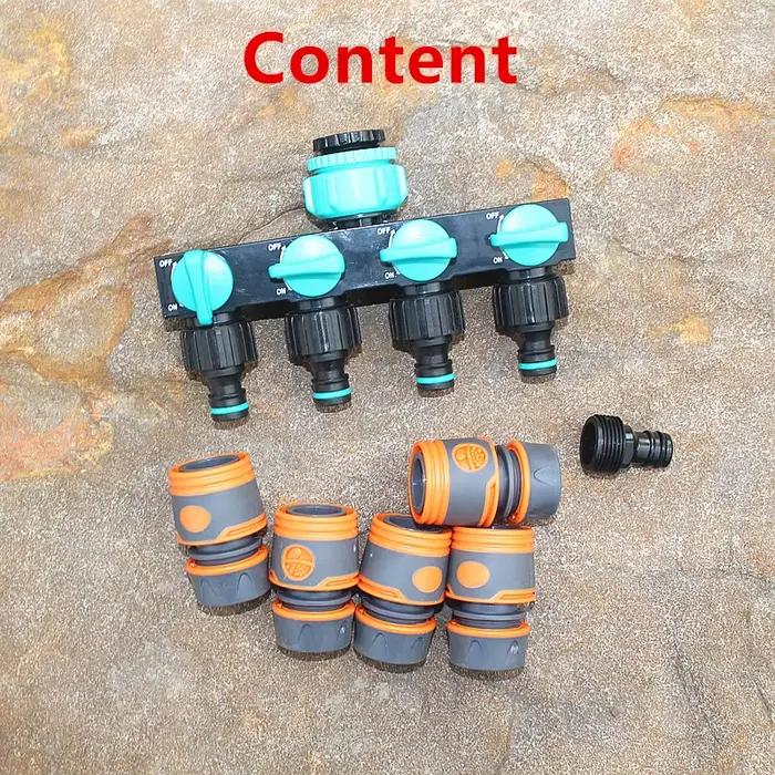 Raccord de tuyau d'arrosage, Répartiteur de ligne d'eau, Connecteur de système d'irrigation, Accesso