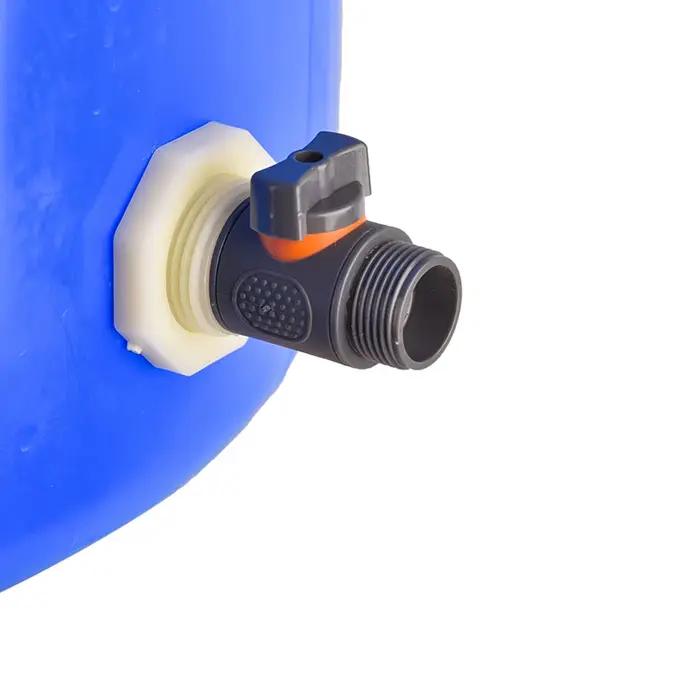 Adaptateur de vanne de cloison de baril de pluie en PVC, adaptateur de tuyau de 16, 20mm, aquariums,