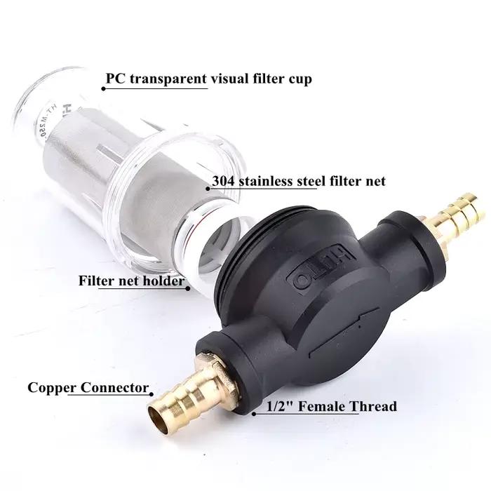 1 / 2 "Garden Water Pipe Filter agriculture irrigation impuretés pré - Filtre Aquarium pompe à eau f