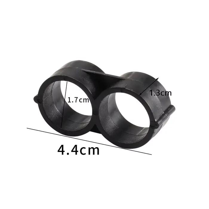 Bouchon d'extrémité pliant de 16mm, 20 pièces, coupure du débit d'eau, tuyau d'irrigation de jardin 