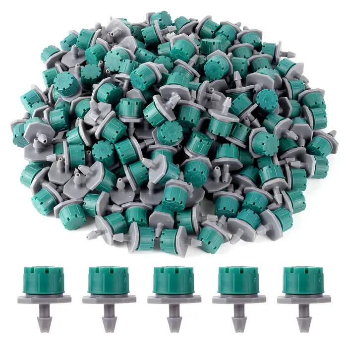 Micro buses réglables, 8 trous, 4/7mm, 100 pièces, goutteur, émetteur, arroseur d'arrosage, anti-Eve