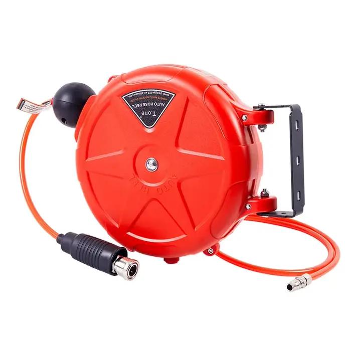 Enrouleur de tuyau à rembobinage automatique robuste de 10m avec bobine de montage mural Compatible 