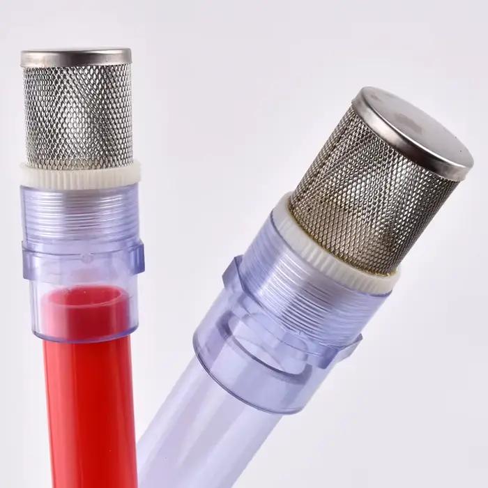 Filtre en acier inoxydable 304, 20 ~ 50mm, ensemble de tuyaux PVC/UPVC, pompe à eau pour Aquarium, T