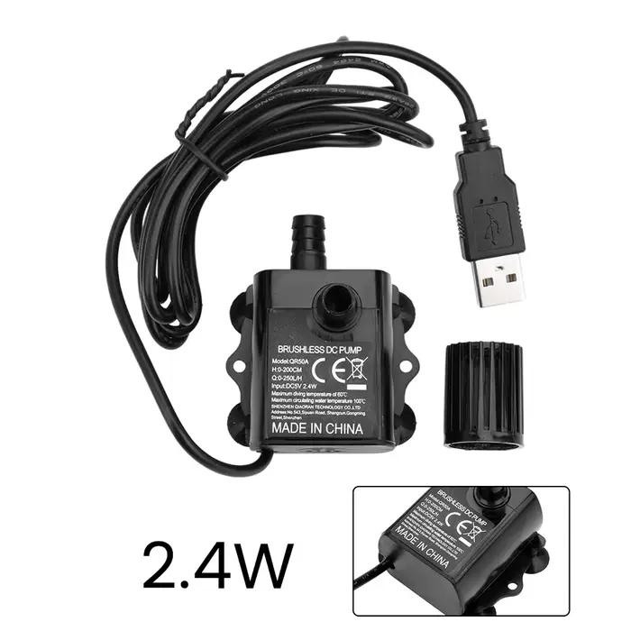 Pompes à eau pour étang jardin Camping fournitures USB 5V 4.8W Ultra-silencieux Mini sans brosse éta